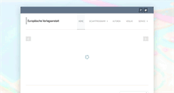 Desktop Screenshot of europaeische-verlagsanstalt.de